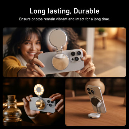 MagnaVision Magnetic Selfie Light with Mirror